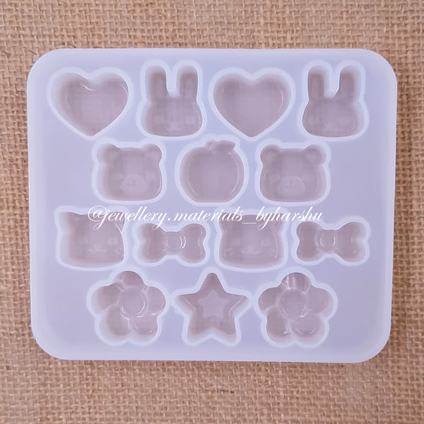 7 Different Shape Silicone Mold (12.5 x 10CM)