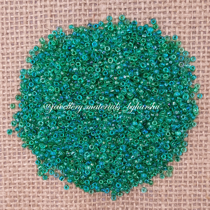 2.4MM, 10/0 Glass Seed Beads - Dark Green