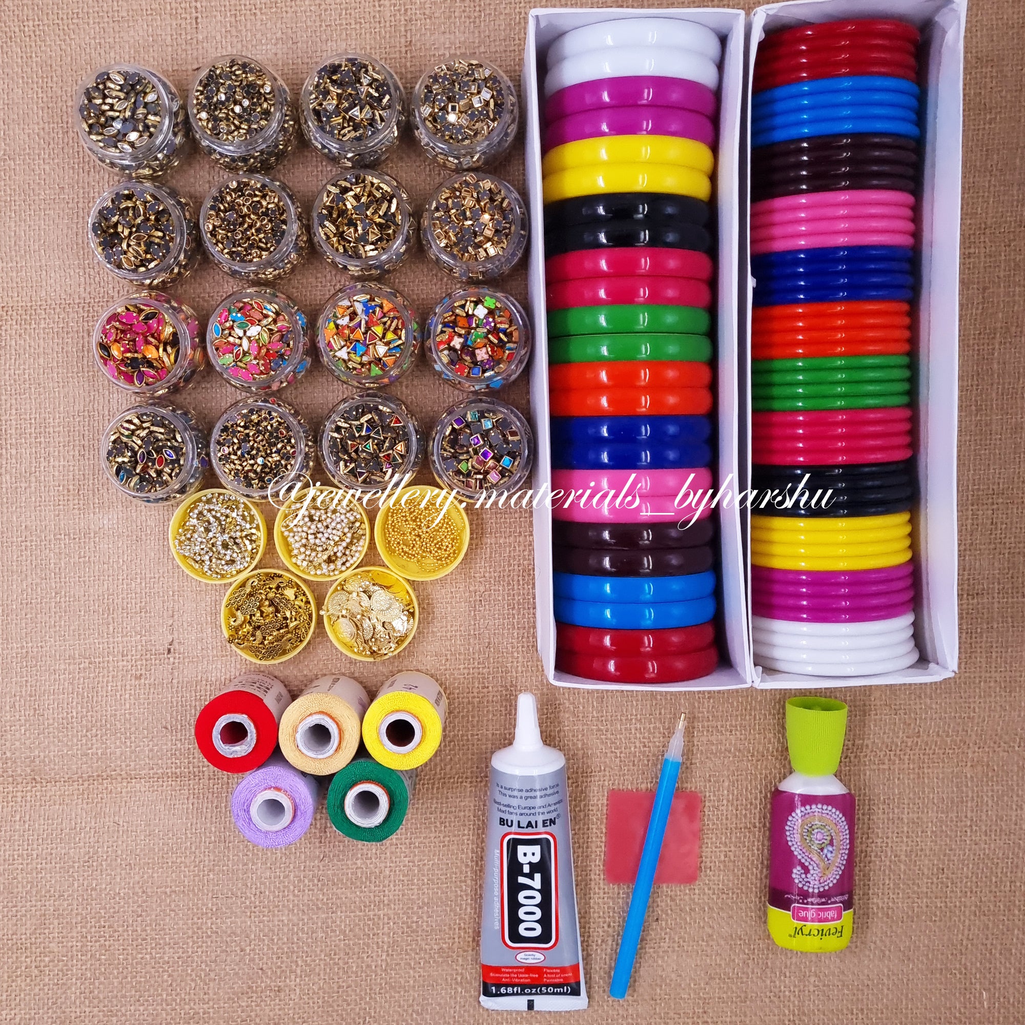 Thread Bangles Kit Silk Thread Bangles Making Beginner Kit 2 – Harshu's Craft Store