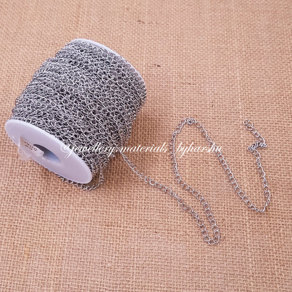 Silver Metal Link Chain (0.6MM)