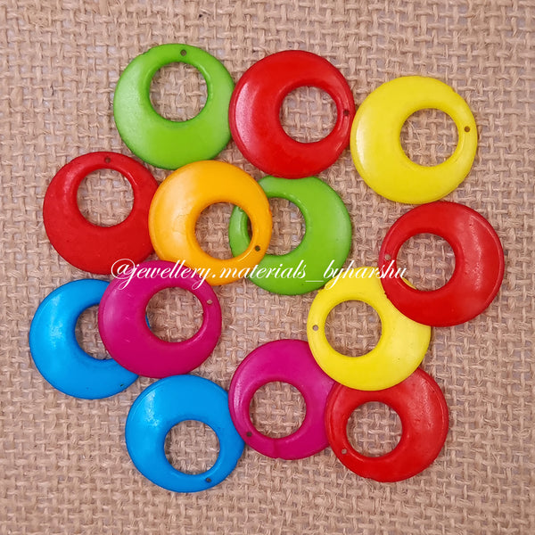 2CM Multicolor Round Chandbali Earrings
