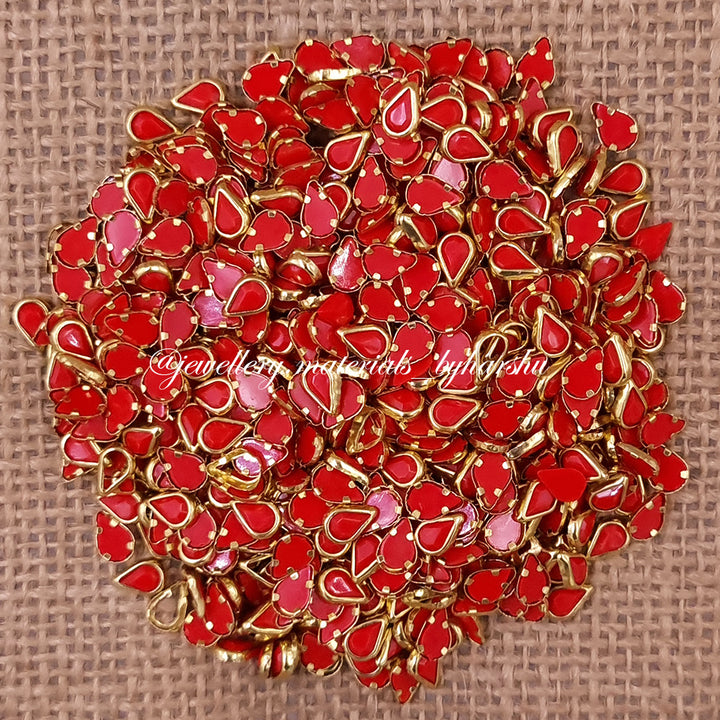 Thilagam Matt Color Kundan - Red