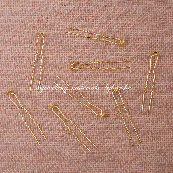 U Pin Clip Gold 6CM