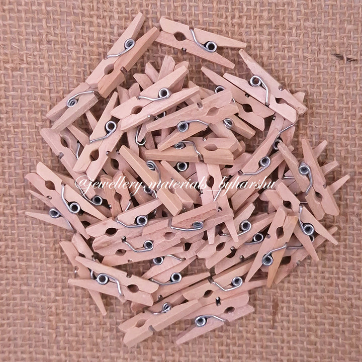 2.5CM Natural Wooden Clips&nbsp;