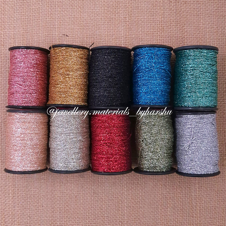 Natvarlal 10 Colors Glitter Zari Thread
