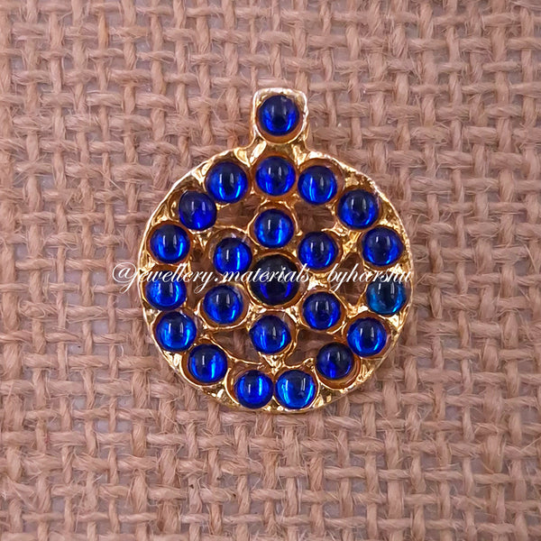 22MM Kemp Pendant Round (Blue)
