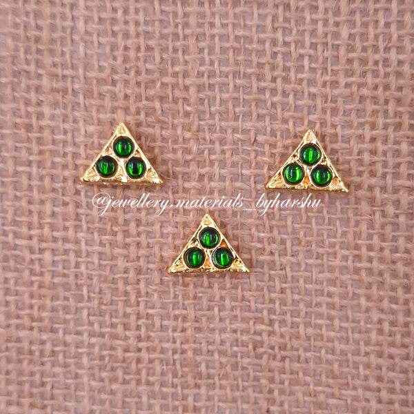 14MM Triangle Kemp Connector (Green) (1 Piece)